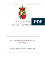 Calendario Académico de Grado 2020 2021