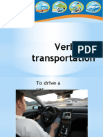 Verbs for transportation methods