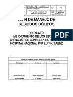 Plan de Manejo de RRSS Metal PAZ 2020