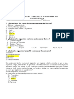 Quiz Segundo Medio A 2 de Noviembre 2020