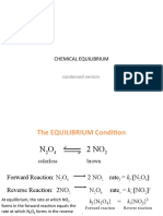 Chemical Equilibrium: Condensed Version
