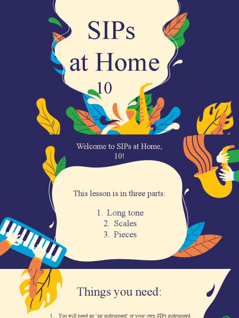 SIPs Home Practice Guide | PDF | Music Production | Music Technology