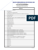 Pensum Enfermeria 2019 Pensum PDF