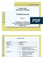 P4.2. Materi Pondasi Dalam - B - Soal Jawab - Ohp