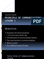 Principles of Communications Lesson 1 Overview