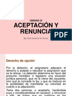 0006 - Unidad Iv - Aceptación y Renuncia PDF