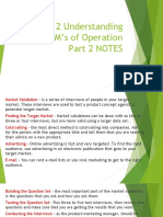 Lesson 12 Understanding The 4M's of Operation Part 2 NOTES