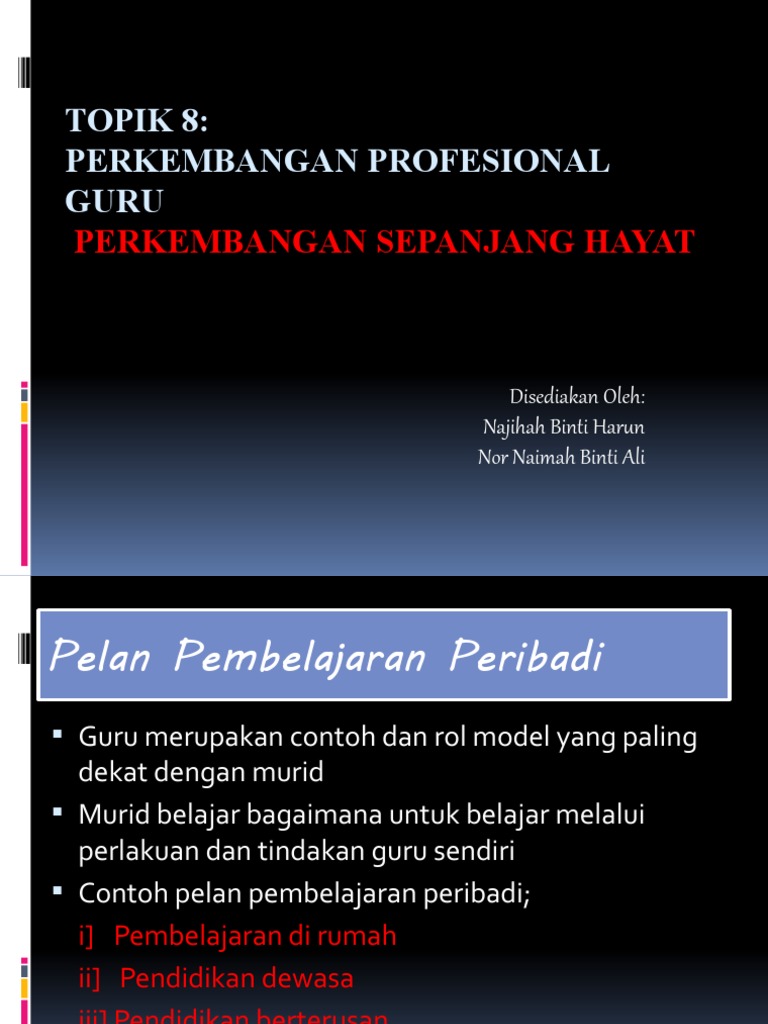 Topik 8 Pembelajaran Sepanjang Hayat Pdf