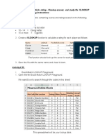 Practice: Open File Named Poohsticks Rating - Vlookup Answer, and Study The VLOOKUP Formula For The Following Instructions