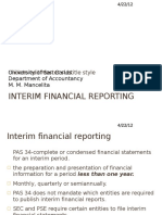 Interim Financial Reporting: Click To Edit Master Subtitle Style