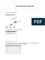 Cara Setting Firewall Pada Mikrotik