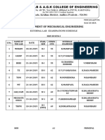 MECHANICAL LAB EXTERNAL SCHEDULE DURING 2019-20 SEM-I