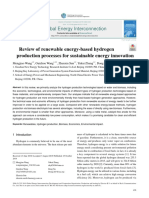 Review of Renewable Energy-Based Hydrogen Production Processes For Sustainable Energy Innovation