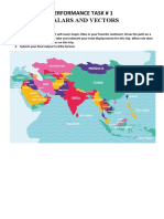 Performance Task # 1 Scalars and Vectors