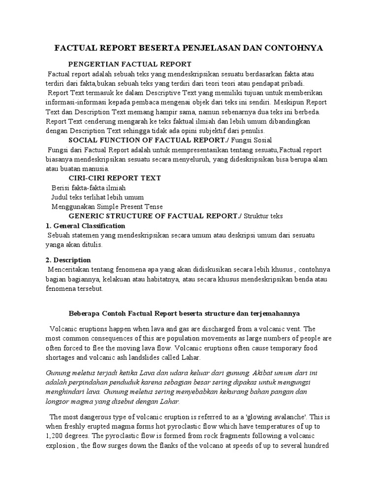 Panduan Lengkap Factual Report | PDF