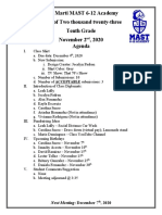 Class Meeting Agenda 11-02-20 - Copy For Students