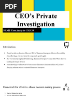 CEO's Private Investigation: SRME Case Analysis-FAS 20