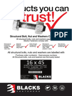 Structural Bolt, Nut and Washers Compliance