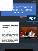 Uso de Declaraciones Previas-Dr - Portugal - D.P.P