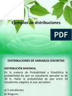 Ejemplos de Distribuciones