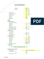 Design of Two Way Slab (Continuous) : Given Data