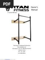 Owner's Manual: 41" Folding Power Rack