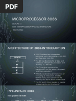 8086 Microprocessor Pipelined Architecture