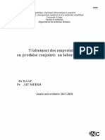 2.7 Traitement Des Empreintes en Prothèse Conjointe