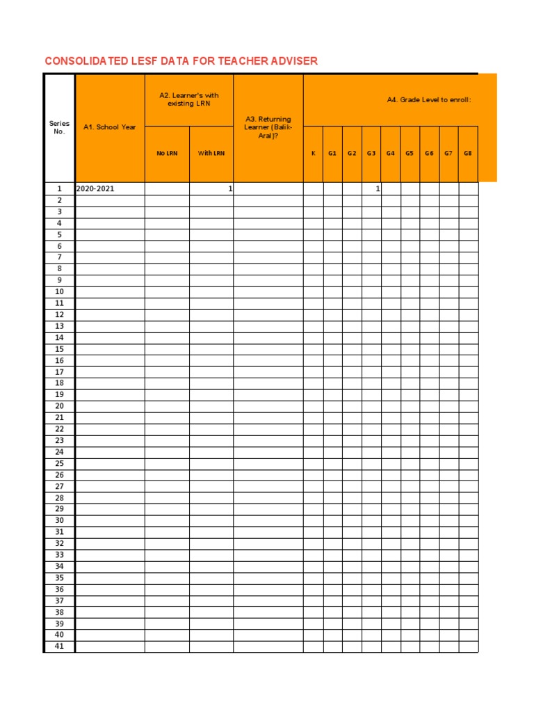 Enrollment Data for Teachers | PDF | Internet | Electronics