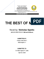 The Best of Me: Novel By: Nicholas Sparks