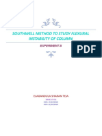 Southwell Method To Study Flexural Instability of Column: Experiment-5