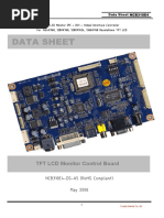 Data Sheet: TFT LCD Monitor Control Board