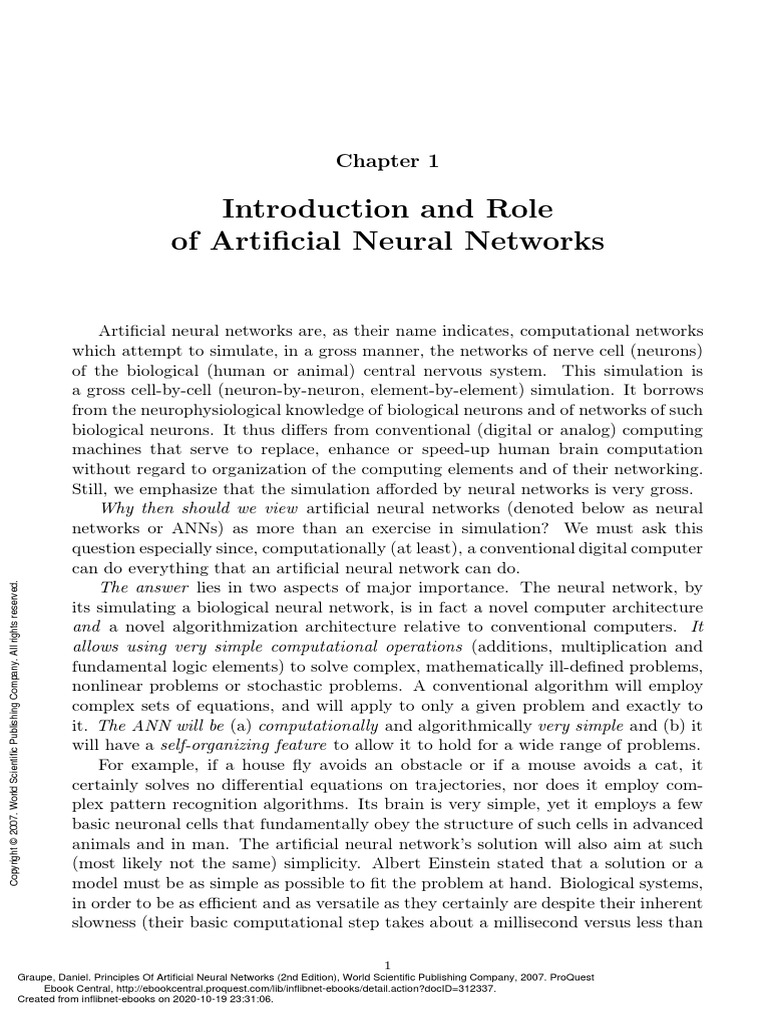 Introduction and Role of Artificial Neural Networks | PDF | Artificial ...