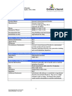 Section 1: Identification: Safety Data Sheet Grower's Secret Seaweed Powder