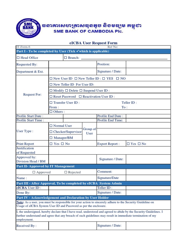 SME-Request Users ID Form-Final PDF | PDF | Crime Prevention | Password