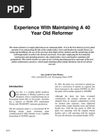 Experience With Maintaining A 40 Year Old Reformer: Ajay Joshi & Stan Heaney