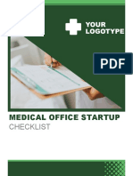 Medical Office Startup: Checklist