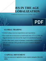 Flows in The Age of Globalization: Powerpoint Presentation For Activities 3 and 4