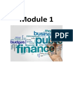 Module-1.1 PUBLIC FINANCE