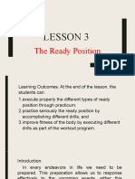 Lesson 3: The Ready Position