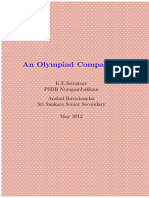 An Olympiad Companion: K.E.Srivatsav PSBB Numgambakkam Anshul Ravichandar Sri Sankara Senior Secondary May 2012