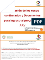 Presentación Notificacion de los casos confirmados y documentod para el ingreso al programa de  ARV