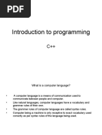 1 Introduction To Programming