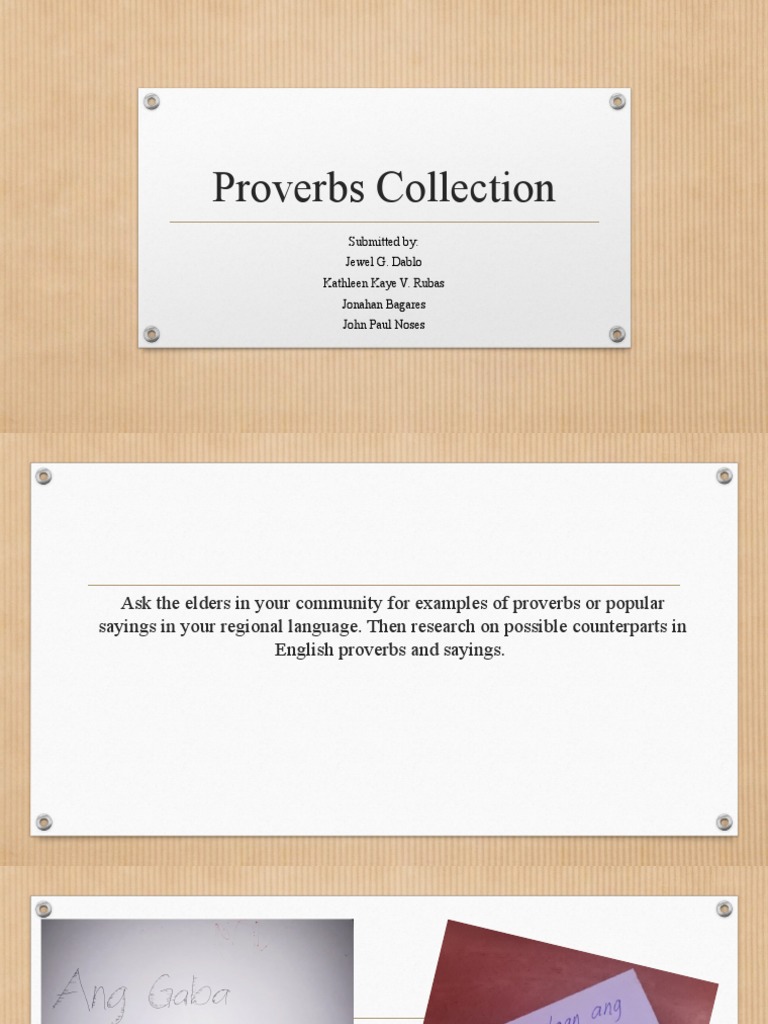 Global Proverbs on Behavior Norms | PDF | Language Arts & Discipline