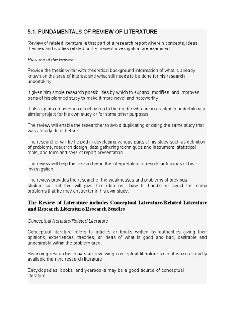 Essentials of Literature Review Process | PDF | Academic Discipline ...