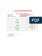 Hand Sanitizer Gel PDF