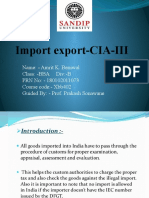 Import Export-Cia-Iii