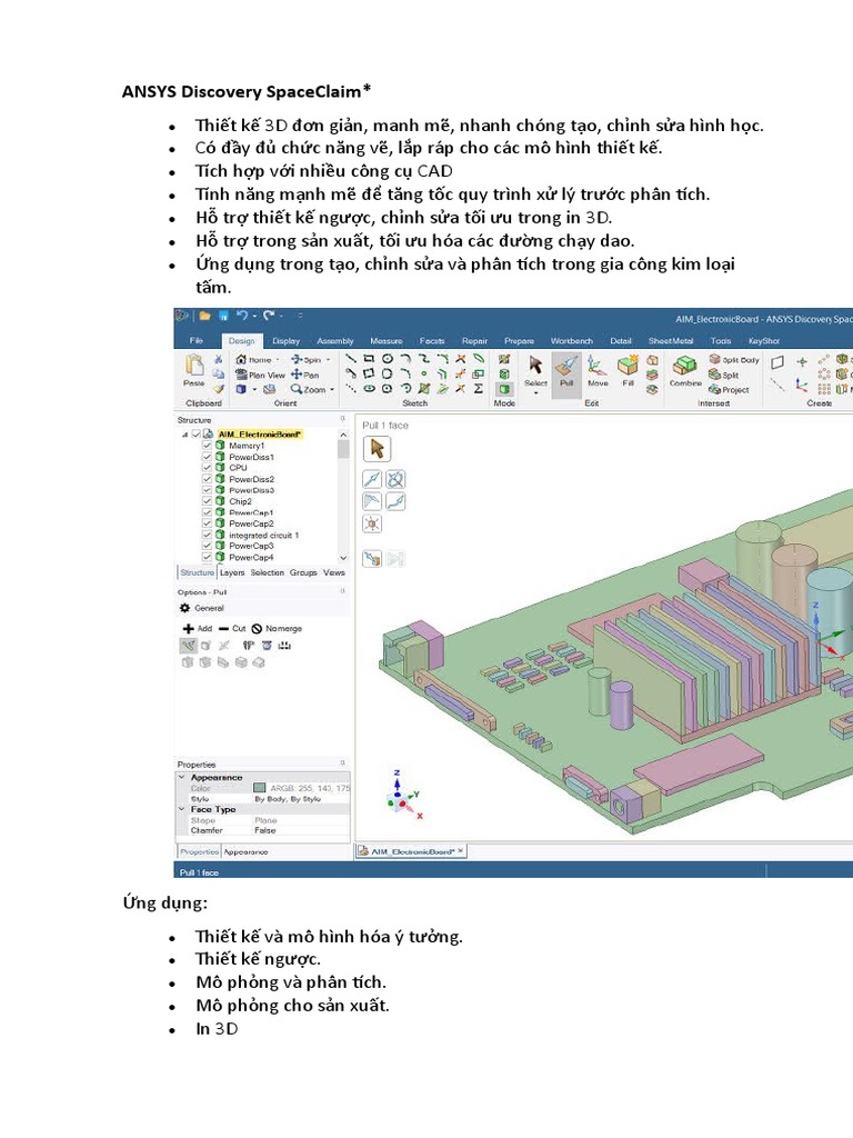 ANSYS Discovery SpaceClaim | PDF