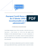 Pourquoi l’Arrêt Dame Lamotte Du 17 Février 1950 Est Incontournable en Droit Administratif