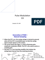 Analog/pulse modulation signals
